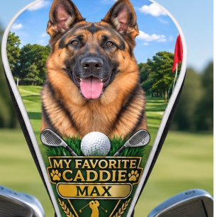 Custom German Shepherd Photo Golf Head Cover