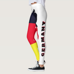 Custom Germany, Flag of Germany GDR German Flag Leggings