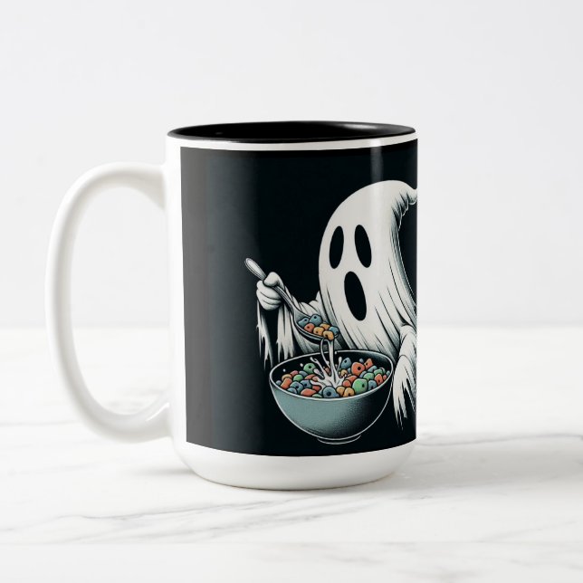 Custom Ghost Cereal Killer Mug (Left)