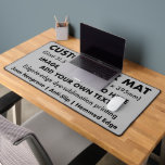 Custom Giant Office Desk Mat - Magnesium Grey<br><div class="desc">Custom personalised Giant Desk Mat Pad Protector - bespoke MAGNESIUM GREY #C0C0C0 colour background (change to any colour). Design, create, make your own customisable 31.5" x 15.5" (800mm x 395mm) 3mm neoprene Office Desk Pad Protector from a blank template. Secure and durable with anti-slip backing and hemmed edge. A Desk...</div>