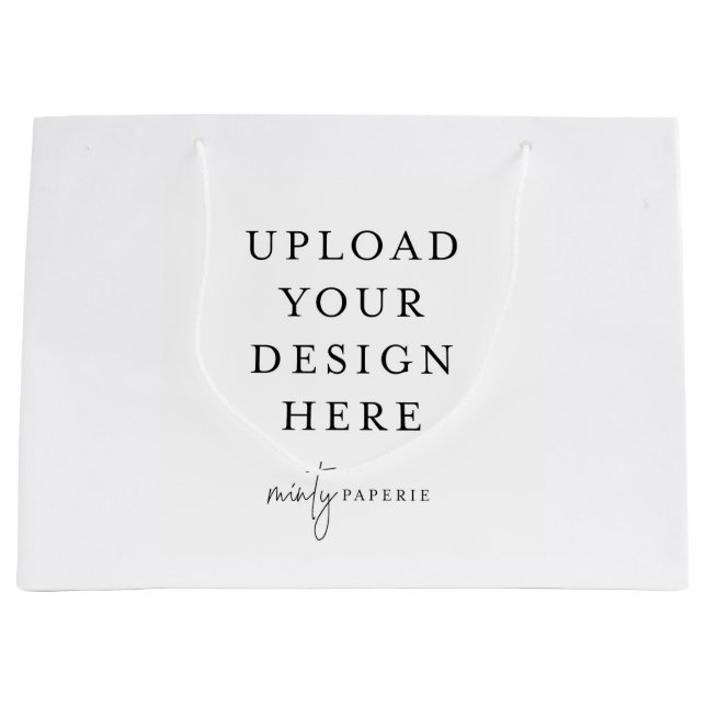 Custom Gift Bag, 12.5" x 9" Large Gift Bag (Front)