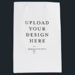 Custom Gift Bag, 7" x 10" Medium Gift Bag<br><div class="desc">Customise your design in Templett. After you are done editing,  download your file in a JPG format (don't forget to turn on the bleed option). Upload your design here by clicking on the blue "Personalise" button.</div>