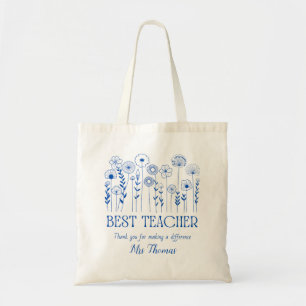 Custom gift bag teacher appreciation tote teacher