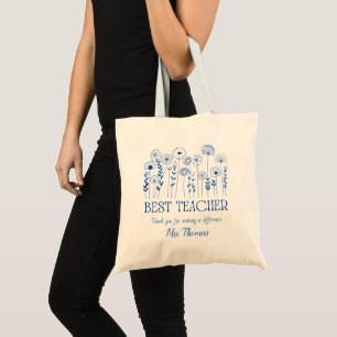 Custom gift bag teacher appreciation tote teacher