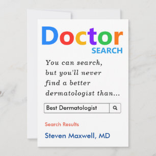 Custom Gift for Dermatologist  Holiday Card