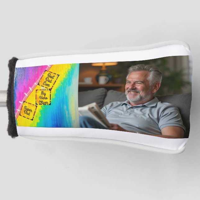 Custom Gift for Fathers Day Golf Head Cover (Front)