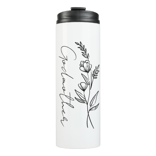 Custom Gift for Godmother, Godparent, Antie ... Thermal Tumbler (Front)