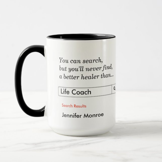 Custom Gift for Life Coach Mug (Left)