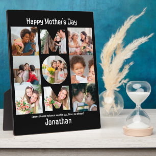 Custom Gift for Mum Mothers Day 9 Photo Collage Plaque