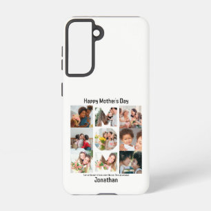 Custom Gift for Mum Mothers Day 9 Photo Collage Samsung Galaxy Case
