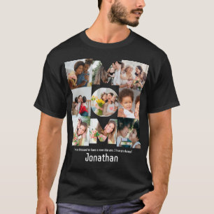 Custom Gift for Mum Mothers Day 9 Photo Collage T-Shirt