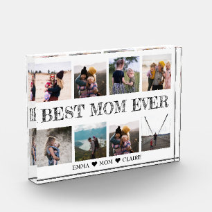 Custom Gift For Mum Photo Collage Acrylic Block