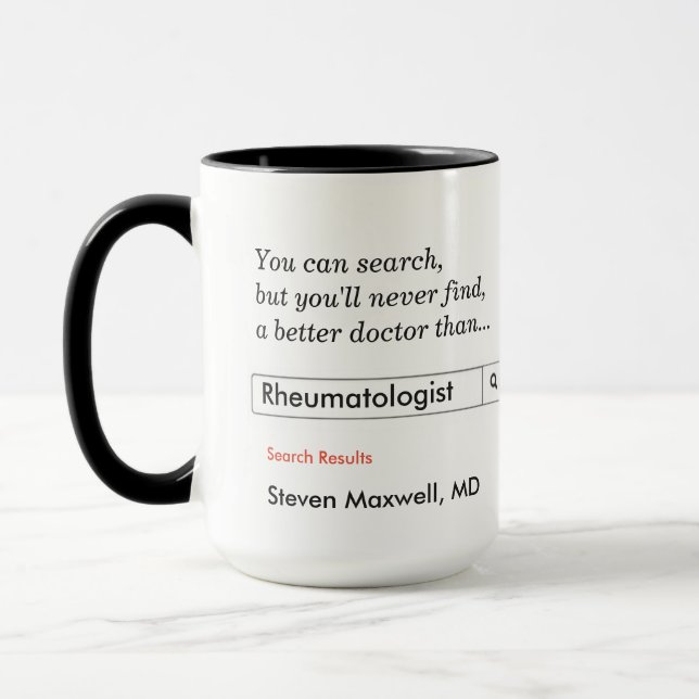 Custom Gift for Rheumatologist Mug (Left)