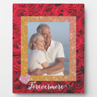 Custom gift forevermore couple photo plaque