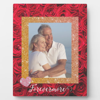 Custom gift forevermore couple photo plaque