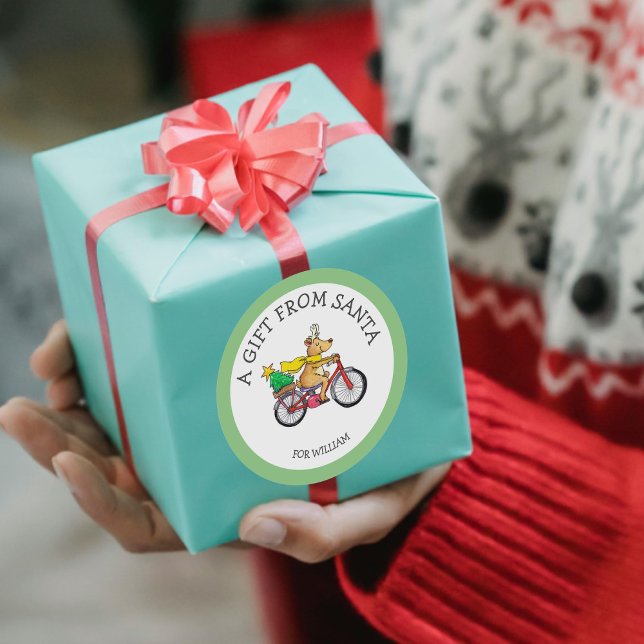 Custom Gift from Santa Sticker for Kids (Creator Uploaded)