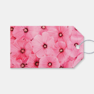 Custom Gift Tags HAPPY SEED WRAPPING PINK FLOWERS
