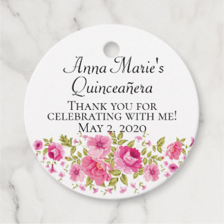 Custom gift tags Quinceañera labels for 15th!
