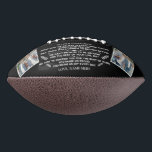 Custom Gift To Our Grandson with 2 Photos American Football<br><div class="desc">Personalised Custom Gift To Our Son Grandson Daughter Granddaughter,  quotes for grandson,  inspirational words for grandson,  proud of my grandson quotes.</div>