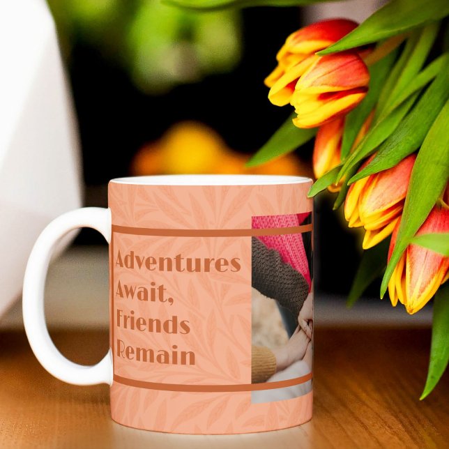Custom Gifts for Friends Moving Away Orange Coffee Mug (Custom Gifts for Friends Moving Away Orange Coffee Mug)