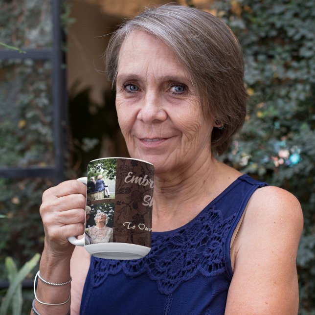 Custom Gifts for Older Parents Couples Brown Mug (Custom Gifts for Older Parents Couples Brown Mug)