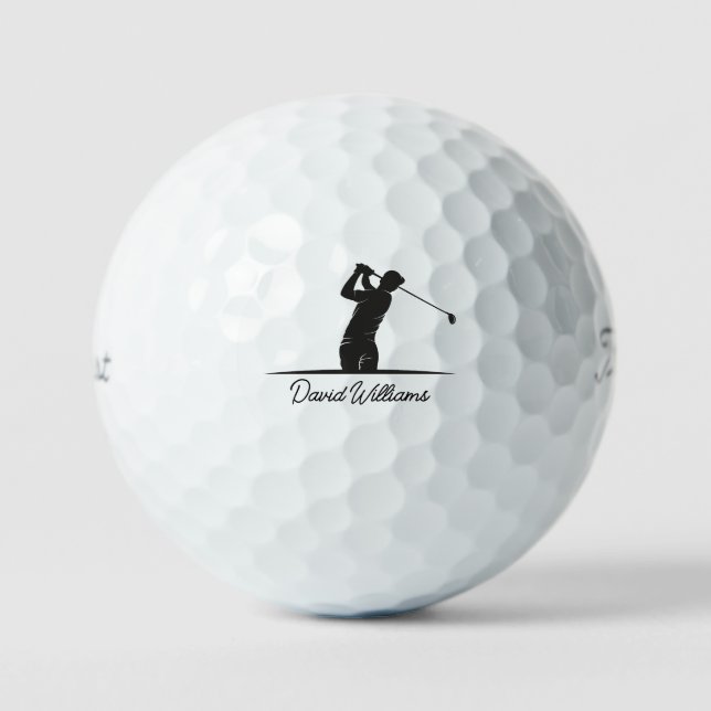 Custom Gifts, Personalised Callaway Golf Supersoft Balls (Front)