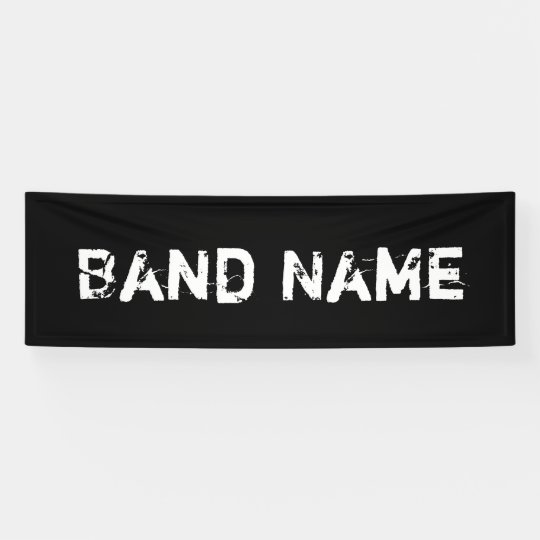 Custom Gig Banner For Bands Zazzle Co Uk