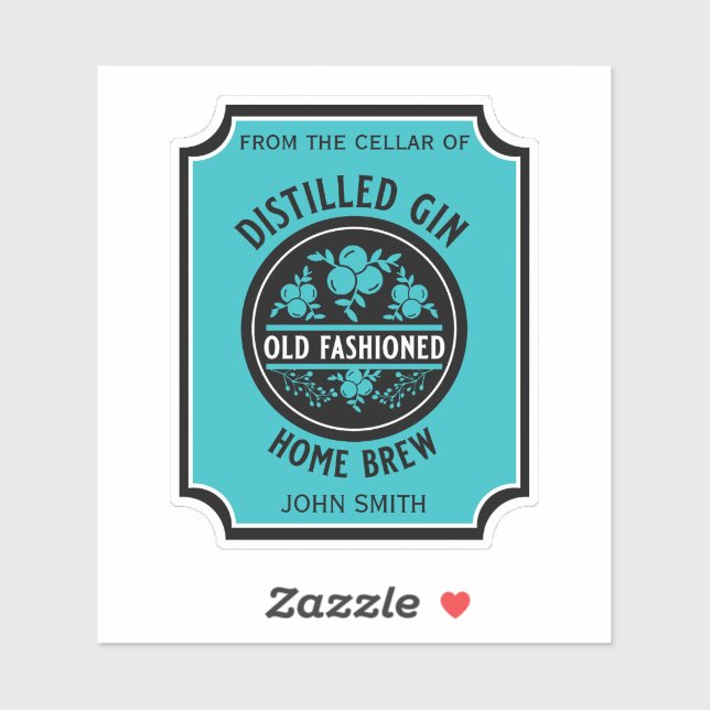 Custom Gin Bottle (Sheet)