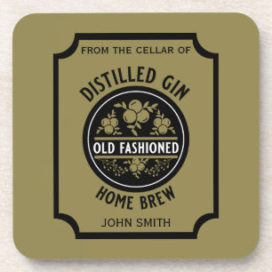 Custom Gin Bottle Coaster