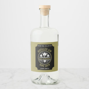Custom Gin Bottle Liquor Bottle Label
