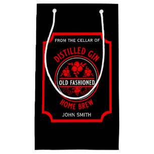 Custom Gin Bottle Small Gift Bag