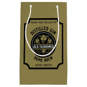 Custom Gin Bottle Small Gift Bag
