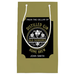 Custom Gin Bottle Small Gift Bag