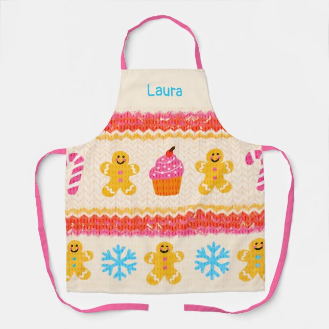 Custom Gingerbread Apron (Front)