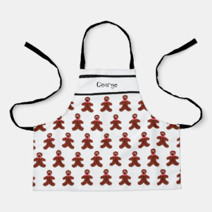 Custom Gingerbread Man Christmas Apron