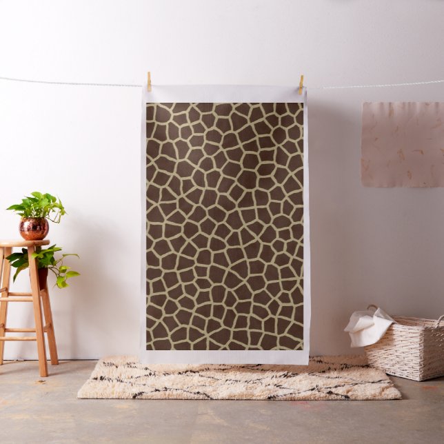 Custom Giraffe Animal Print Fabric Material (In Situ)