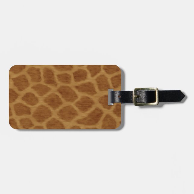 Custom Giraffe Luggage Tag (Front Horizontal)