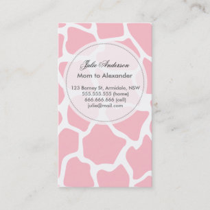 Custom giraffe mummy card