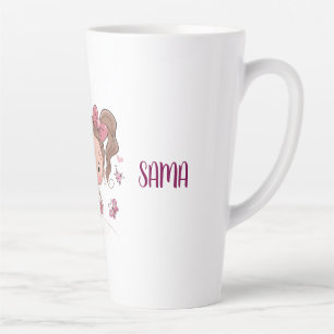 Custom Girl Butterfly Hoodie - Cute Personalised N Latte Mug