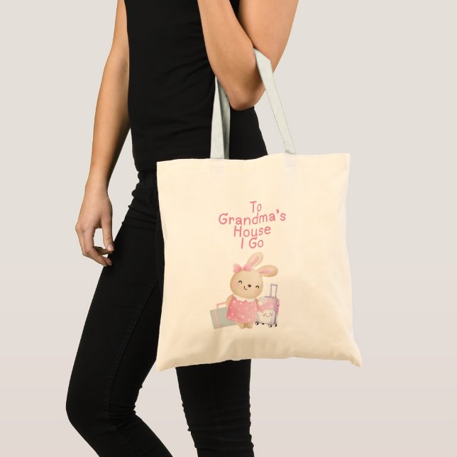 Custom Girl Going To Grandmas Tote Bag (Front (Product))