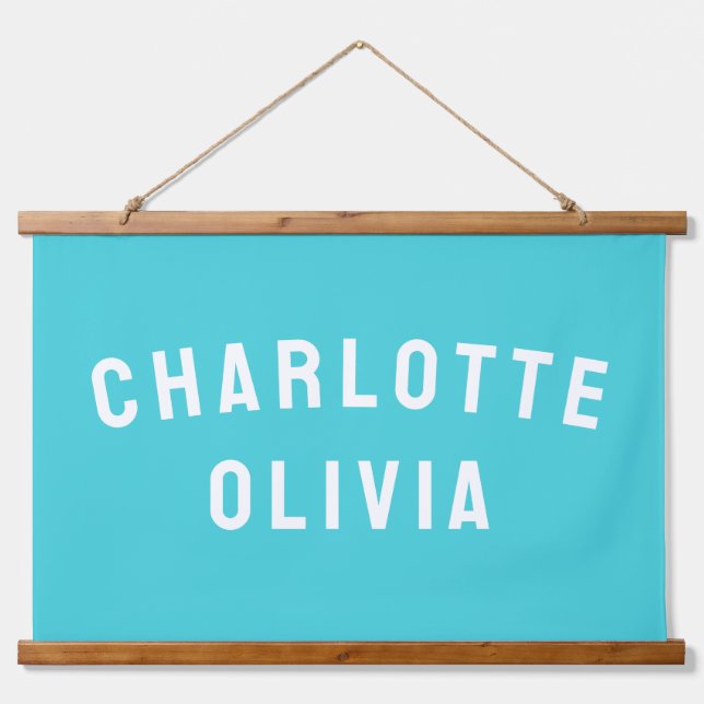 Custom Girl Name Personalised Daughter Nursery Art Hanging Tapestry (Front)