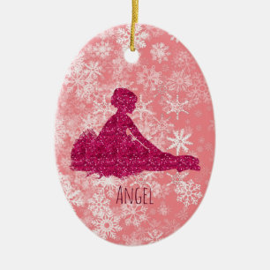 Custom Girls Ballerina Dance Shoes Ornament