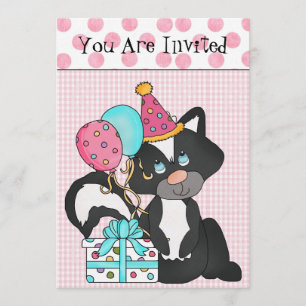 Custom Girl's Birthday Invitation