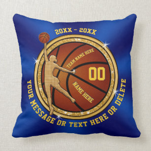 Custom Girls Senior Night Gifts for Basketball Cushion