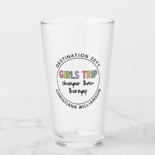 Custom Girls Trip Cheaper Than Therapy Girls Vacay Glass