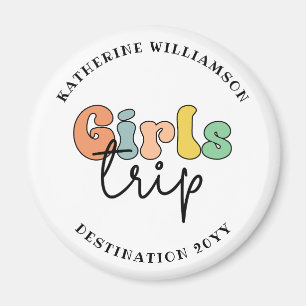 Custom Girls Trip   Cute Girls weekend vacation Magnet