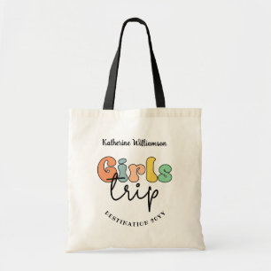 Custom Girls Trip   Cute Girls weekend vacation Tote Bag