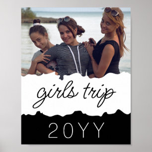 Custom Girls Trip   Girls weekend Getaway Souvenir Poster