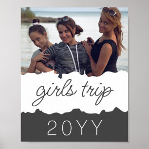 Custom Girls Trip   Girls weekend Getaway Souvenir Poster