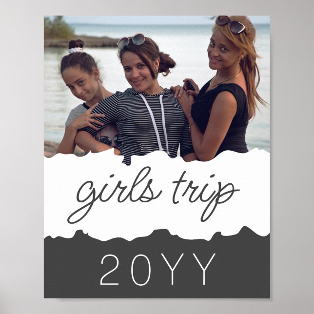 Custom Girls Trip | Girls weekend Getaway Souvenir Poster (Front)